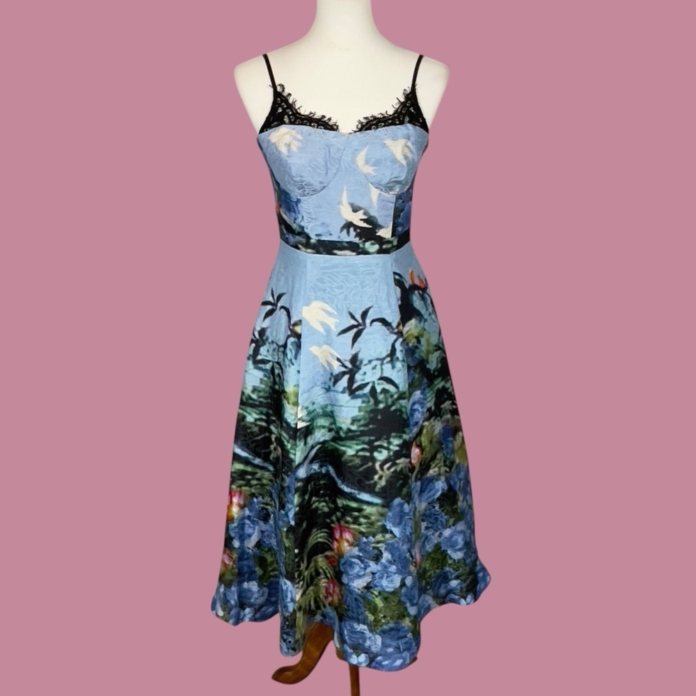 Anthropology x Tracy Reese Scenic View Linen Silk NWT Size 6 - Picture 13 of 16